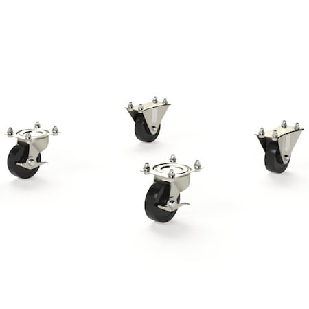 Saginaw Control & Engineering Kit, Caster, 4PK SCE-CAKR4